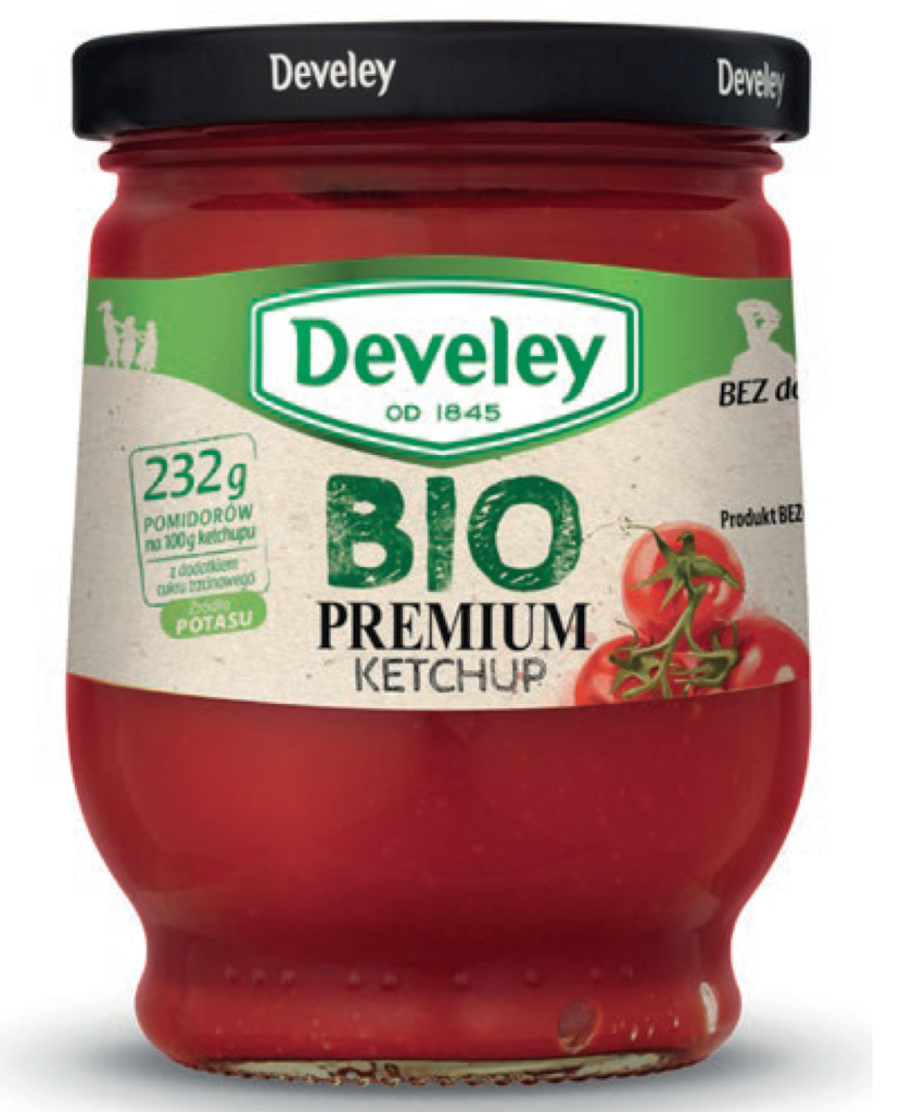 BIO Premium ketchup. Develey